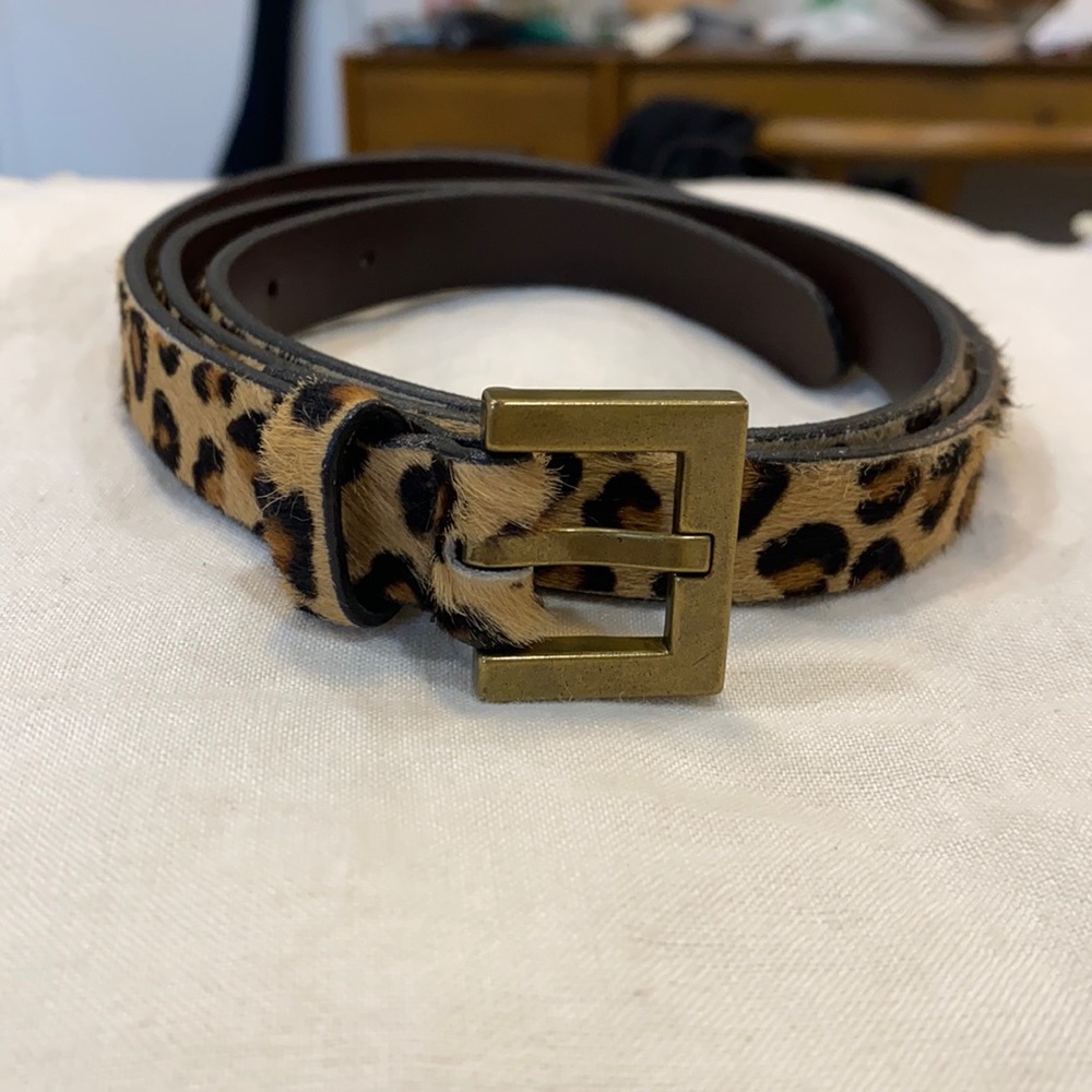 JCREW LEOPARD BELT